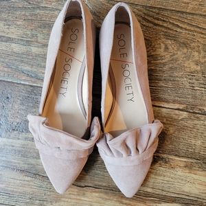 Sole Society flats size 7 blush pink